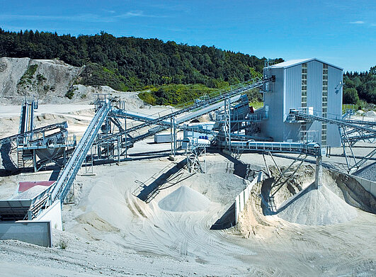 Aufbereitungstechnik stationär Naturstein