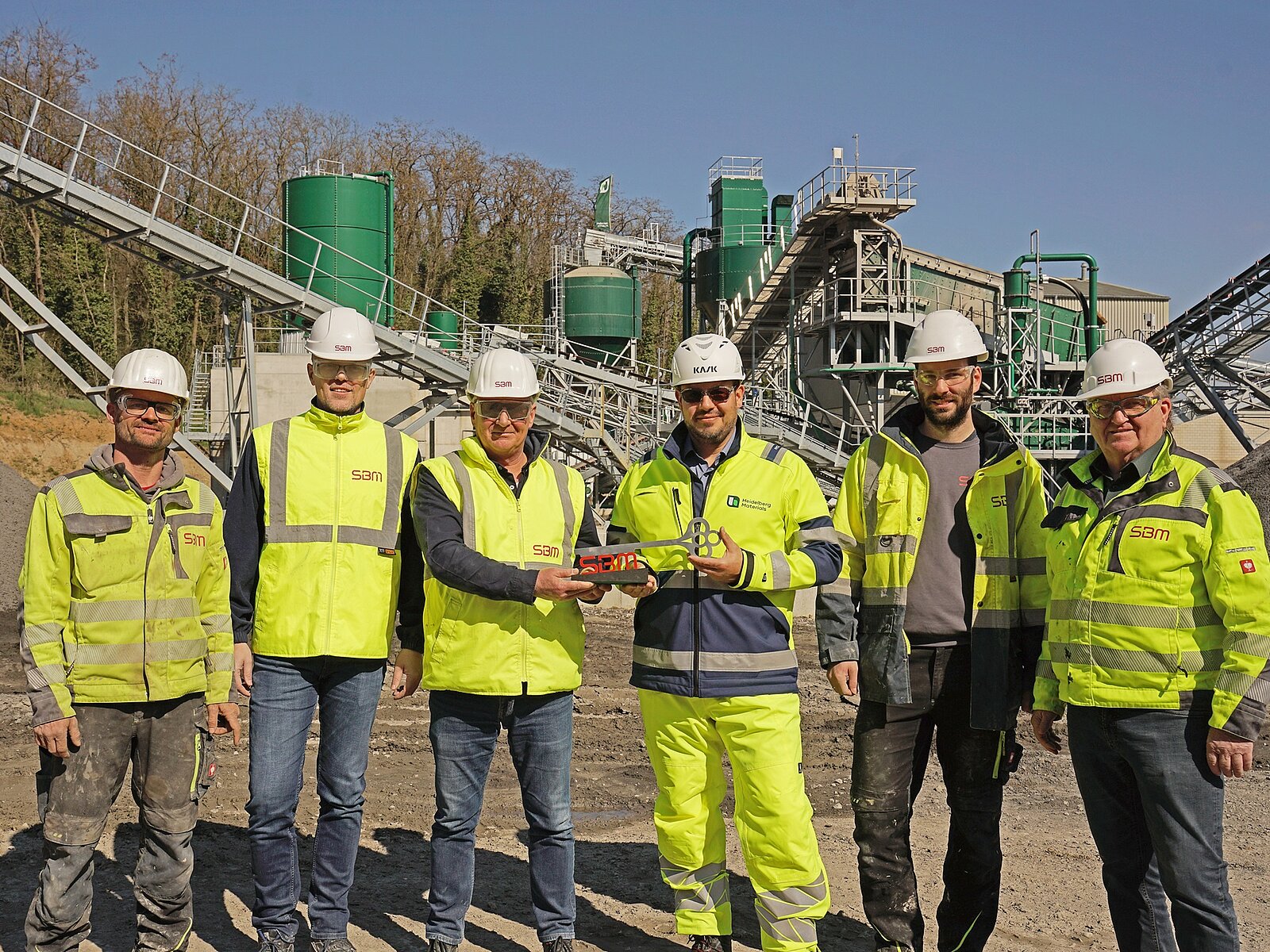 The SBM project team at the official handover in Nußloch